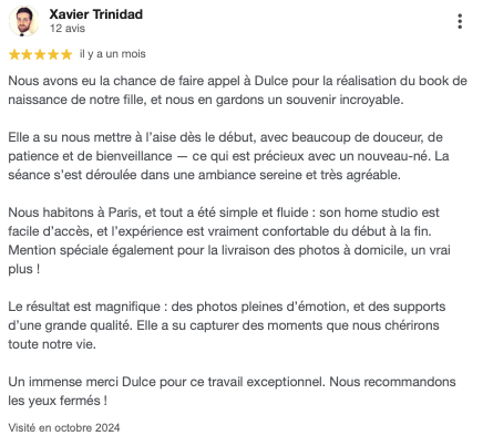 Avis_google_Dulce_messadi_photographe_excellence