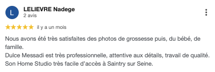 Avis_google_Dulce_messadi_photographe_essonne